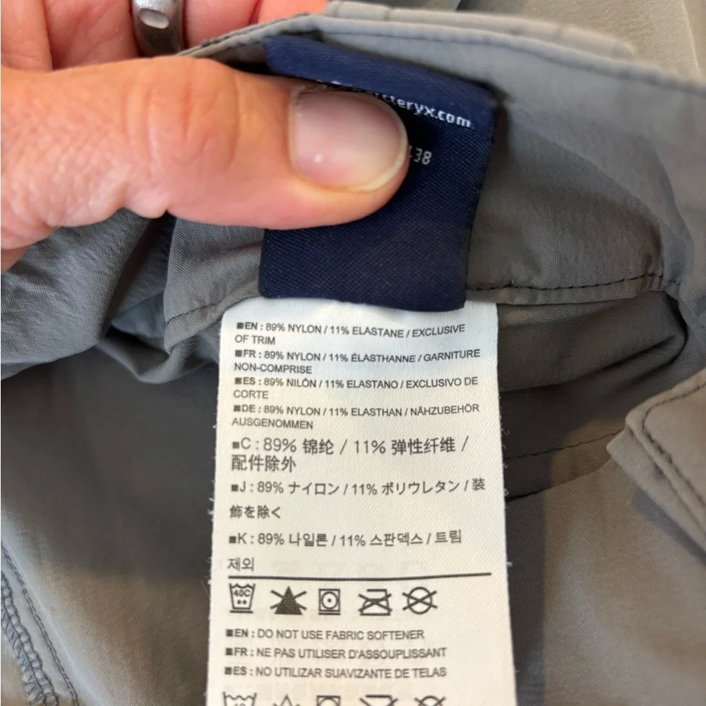 Arc’teryx Rampart Pants women’s gray lightweight hiking outdoor trekking Size 4